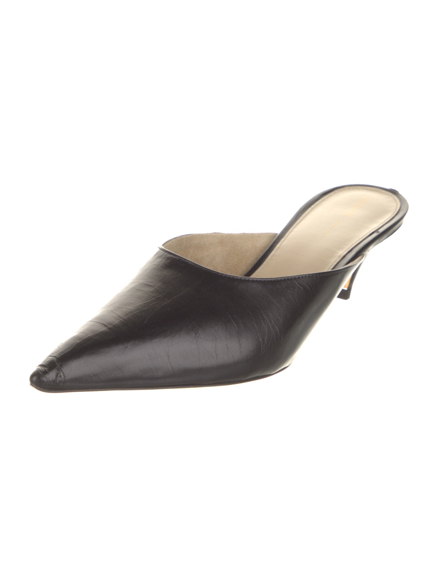 Khaite Leather Mules